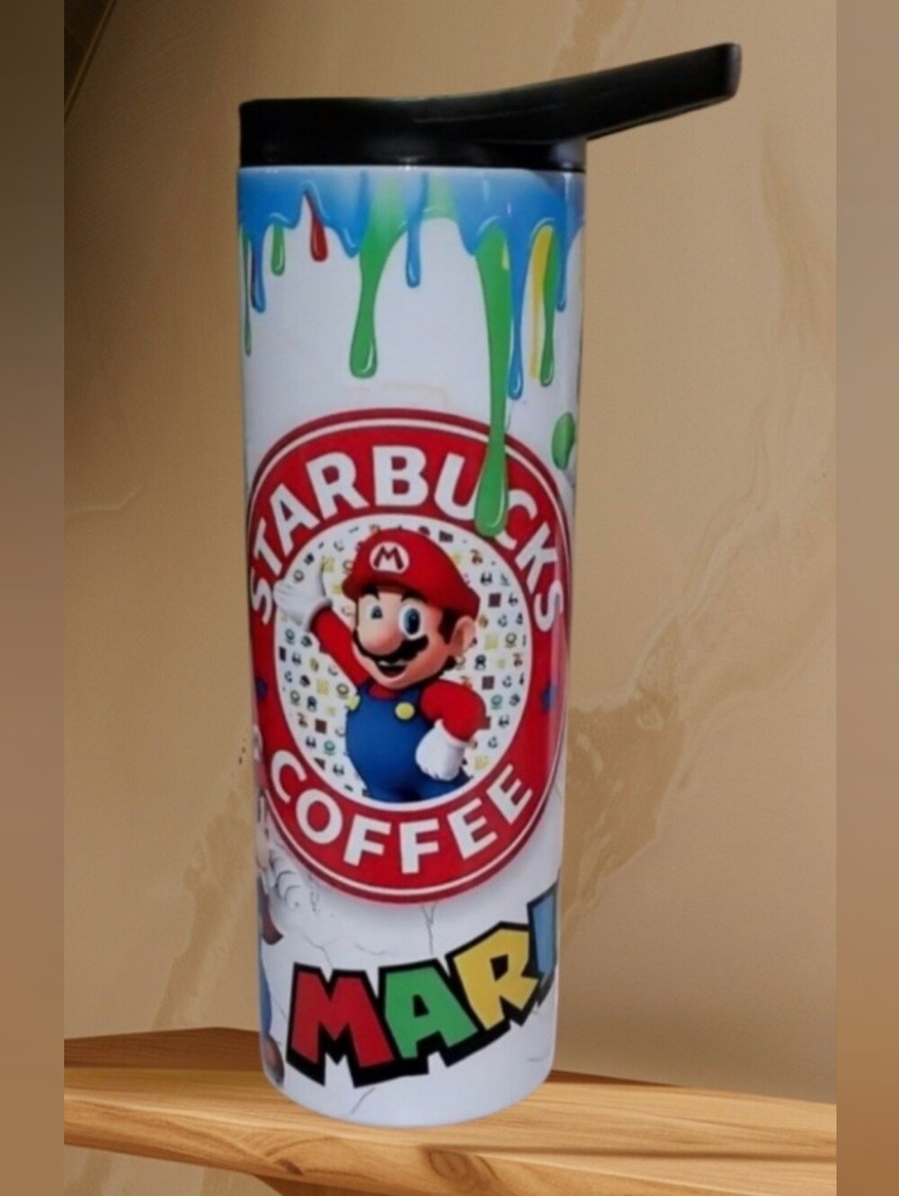 Mario Coffee 20oz Tumbler with duo lids 🎉sale